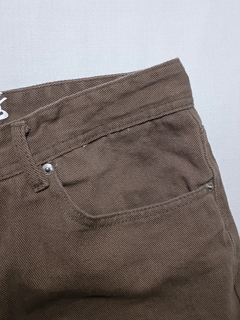 Vintage Trust Jeans Mens Regular Fit 36X30 Brown Denim Y2K